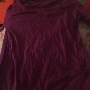 Long sleeve purple blouse